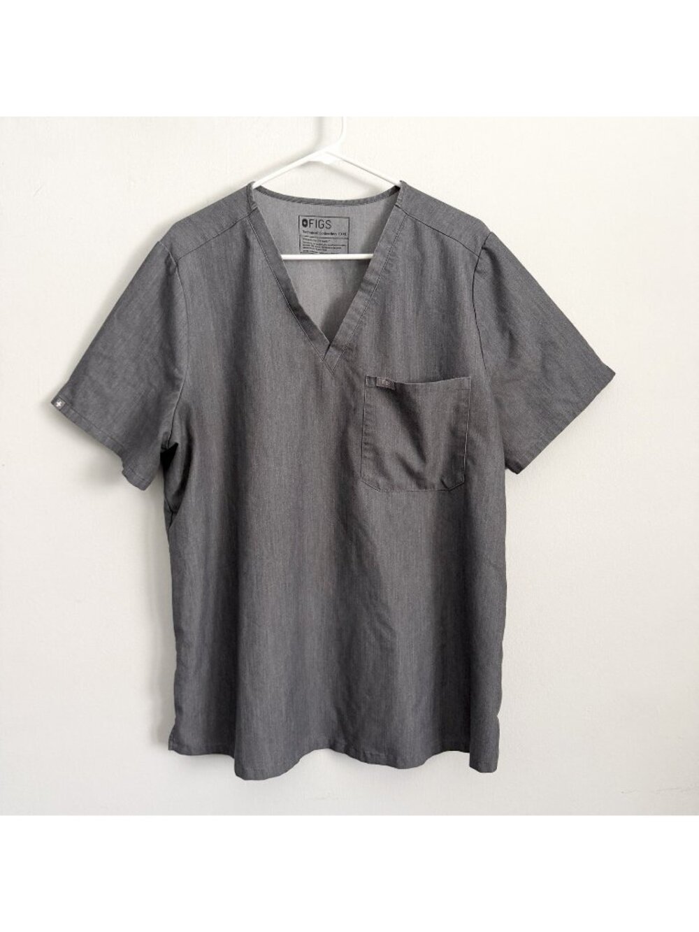 Figs Graphite Gray Catarina One Pocket Scrub Top Women’s Size XXL